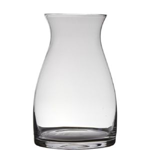 Transparante home-basics vaas/vazen van glas 38 x 26 cm Julia