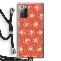 Zon: Samsung Galaxy Note 20 / Note 20 5G Transparant Hoesje met koord