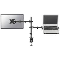 Neomounts FPMA-D550NOTEBOOK 2-voudig Monitor-tafelbeugel 25,4 cm (10) - 81,3 cm (32) Zwenkbaar, Roteerbaar, Kantelbaar, Laptophouder Zwart - thumbnail