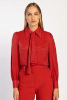 Aaiko Top Veronne Tie | Red Aaiko Top Veronne Tie | Red