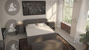 Standaard boxspringset 140 x 200 cm- stofkleur 5022