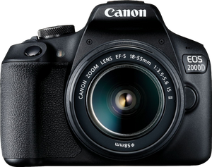 Canon EOS 2000D BK 18-55 IS II EU26 SLR camerakit 24,1 MP CMOS 6000 x 4000 Pixels Zwart