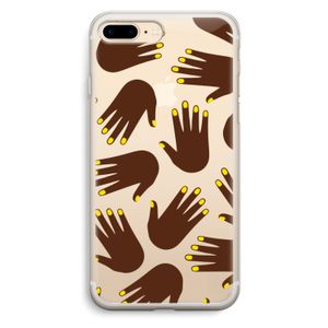 Hands dark: iPhone 7 Plus Transparant Hoesje