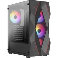 PC-behuizing - AEROCOOL - Volcan G v1 (zwart) - Medium toren - ATX-formaat - Zonder voeding