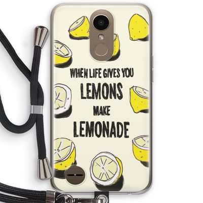 Lemonade: LG K10 (2017) Transparant Hoesje met koord