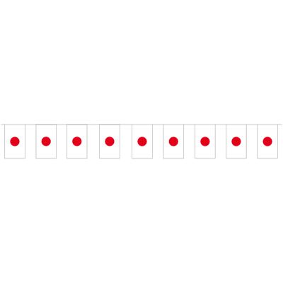 Vlaggenlijn Japan thema - 4 meter - Papieren slinger - landen decoratie/versiering