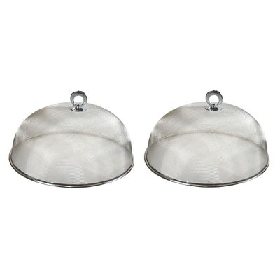 Set van 5x stuks voedselkappen van metaal 30 cm