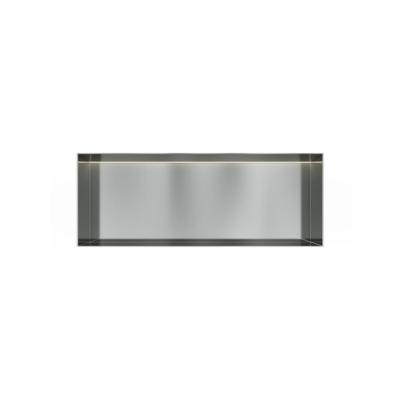 Hotbath &More Inbouwnis - 30 x 80 x 10 cm - Frameless - met LED-verlichting - RVS 316