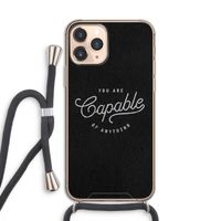 Capable: iPhone 11 Pro Transparant Hoesje met koord