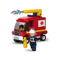 Sluban Fire Truck bouwstenen set - thumbnail