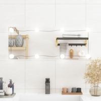 VidaXL Wandspiegel met led's rechthoekig 30x80 cm glas