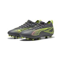 PUMA Ultra 5 Match Gras / Kunstgras Voetbalschoenen (MG) Kids Donkergrijs Geel Roze PUMA Ultra 5 Match Gras / Kunstgras Voetbalschoenen (MG) Kids Donkergrijs Geel Roze
