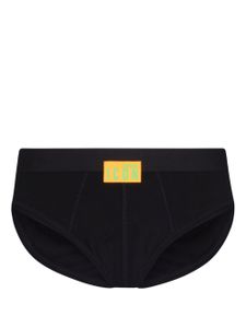 DSQUARED2 culotte à patch logo Icon - Noir