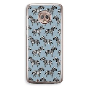 Zebra: Motorola Moto G6 Transparant Hoesje