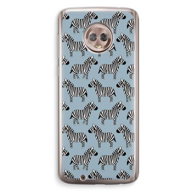 Zebra: Motorola Moto G6 Transparant Hoesje