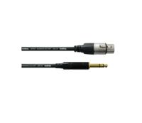 Cordial CFM 1,5 FV XLR Verbindingskabel [1x XLR-bus - 1x Jackplug male 6,3 mm] 1.50 m Zwart