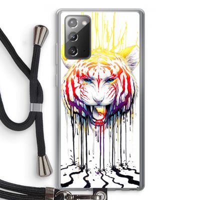Fading: Samsung Galaxy Note 20 / Note 20 5G Transparant Hoesje met koord