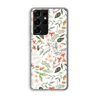 Sweet little flowers: Samsung Galaxy S21 Ultra Transparant Hoesje