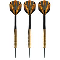 Dartpijlen Club Brass - setje 3 stuks - 19 grams - messing/pvc - darten