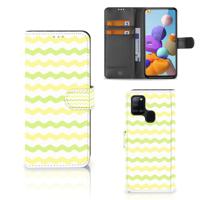 Samsung Galaxy A21s | Telefoon Hoesje | Waves Yellow