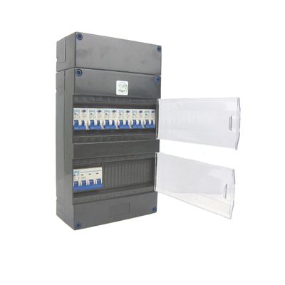 GACIA 6 groepenkast 6 aardlekautomaten 1xHS 6xAardlekschakelaar aut 3F