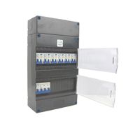 GACIA 6 groepenkast 6 aardlekautomaten 1xHS 6xAardlekschakelaar aut 3F
