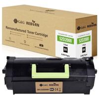 G&G Toner vervangt Lexmark 522 Compatibel Zwart 6000 bladzijden Reborn remanufactured 21309