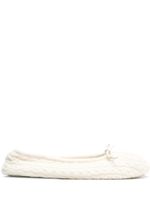 N.Peal cable knit slippers - Tons neutres