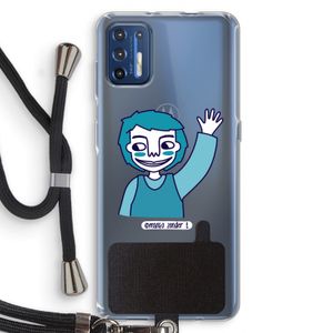 Zwaai: Motorola Moto G9 Plus Transparant Hoesje met koord