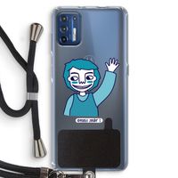 Zwaai: Motorola Moto G9 Plus Transparant Hoesje met koord
