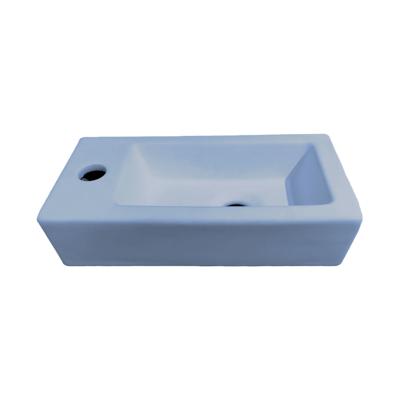 Best Design Fontein Morrano 37x18x9 cm Links Mat Lichtblauw
