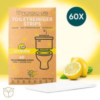Natuurlijke WC reiniger Vellen - 60 Duurzame Toiletreiniger Strips – Citroen – Vegan – Zero Waste - thumbnail