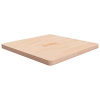 Tafelblad vierkant 70x70x4 cm onbehandeld massief eikenhout - thumbnail