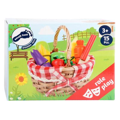 Small Foot houten picknickmand met snij fruit, 15dlg.