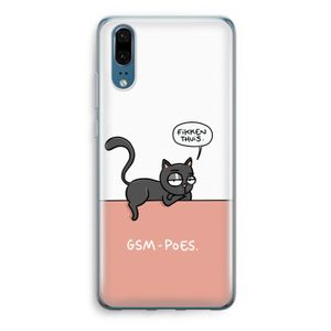 GSM poes: Huawei P20 Transparant Hoesje