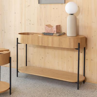 Zuiver Sidetable 'Slides' Eikenhout, 120cm, kleur Naturel