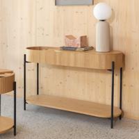 Zuiver Sidetable 'Slides' Eikenhout, 120cm, kleur Naturel