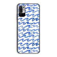 Blauwe golven: Xiaomi Redmi Note 10 5G Transparant Hoesje