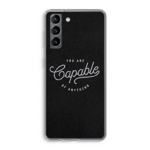 Capable: Samsung Galaxy S21 Transparant Hoesje