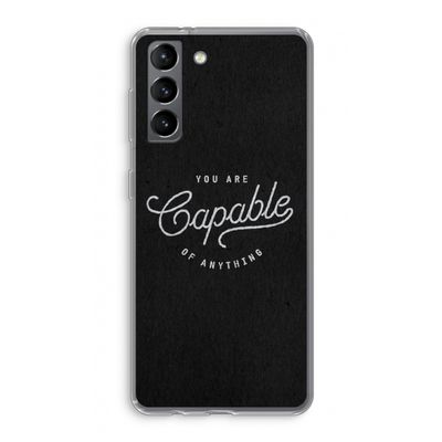 Capable: Samsung Galaxy S21 Transparant Hoesje