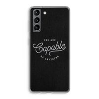 Capable: Samsung Galaxy S21 Transparant Hoesje