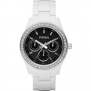 Horlogeband Fossil ES2669 Stella Kunststof/Plastic Wit 18mm