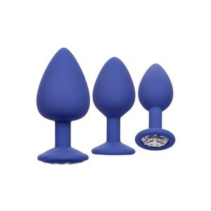 CalExotics - Cheeky Gems Diamant Buttplug Set 3 Maten Paars