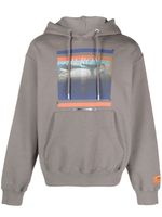 Heron Preston hoodie en coton à imprimé graphique - Gris - thumbnail