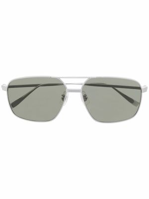 Dunhill lunettes de soleil à monture pilote - Argent