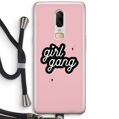 Girl Gang: OnePlus 6 Transparant Hoesje met koord