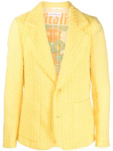 Walter Van Beirendonck Pre-Owned blazer droit - Jaune