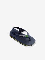 Teenslippers voor baby Brasil Logo II HAVAIANAS blauw - thumbnail