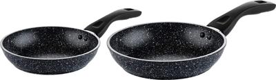 Westinghouse Koekenpannenset Black Marble ø 24 & 28 cm - inductie en alle andere warmtebronnen