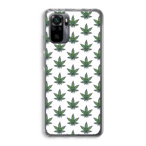 Weed: Xiaomi Redmi Note 10 Pro Transparant Hoesje